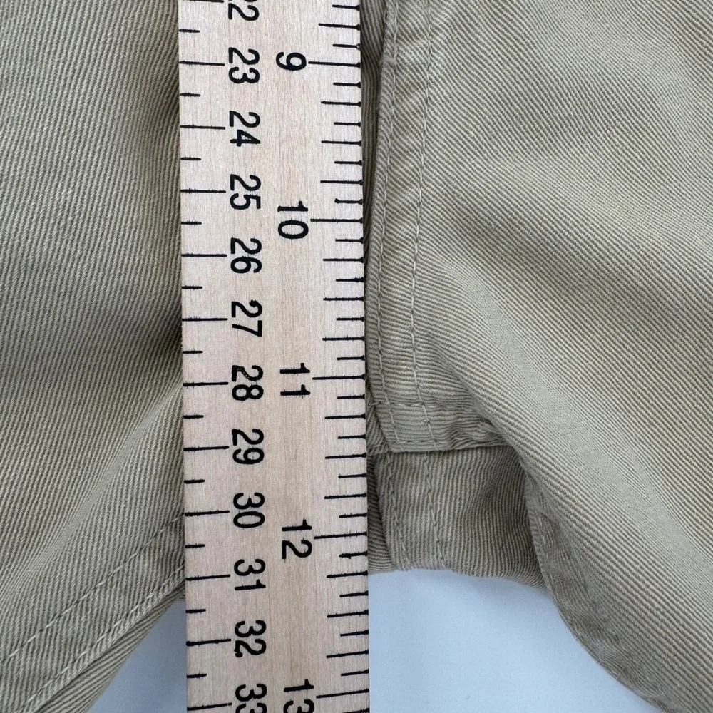 Polo Jeans Co Ralph Lauren Mens Khaki Straight Leg Cotton Pants 34x30‎ Tan 5898Y